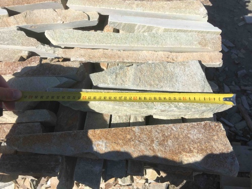 Горбушка златолит золотистый для облицовки купить в Тобольске