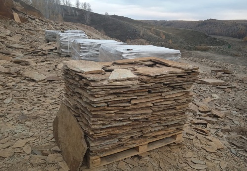 Плитняк кора дерева для цоколя, отмостки купить в Тобольске