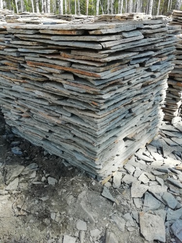 Плитняк златолит Уральский для цоколя, отмостки купить в Тобольске